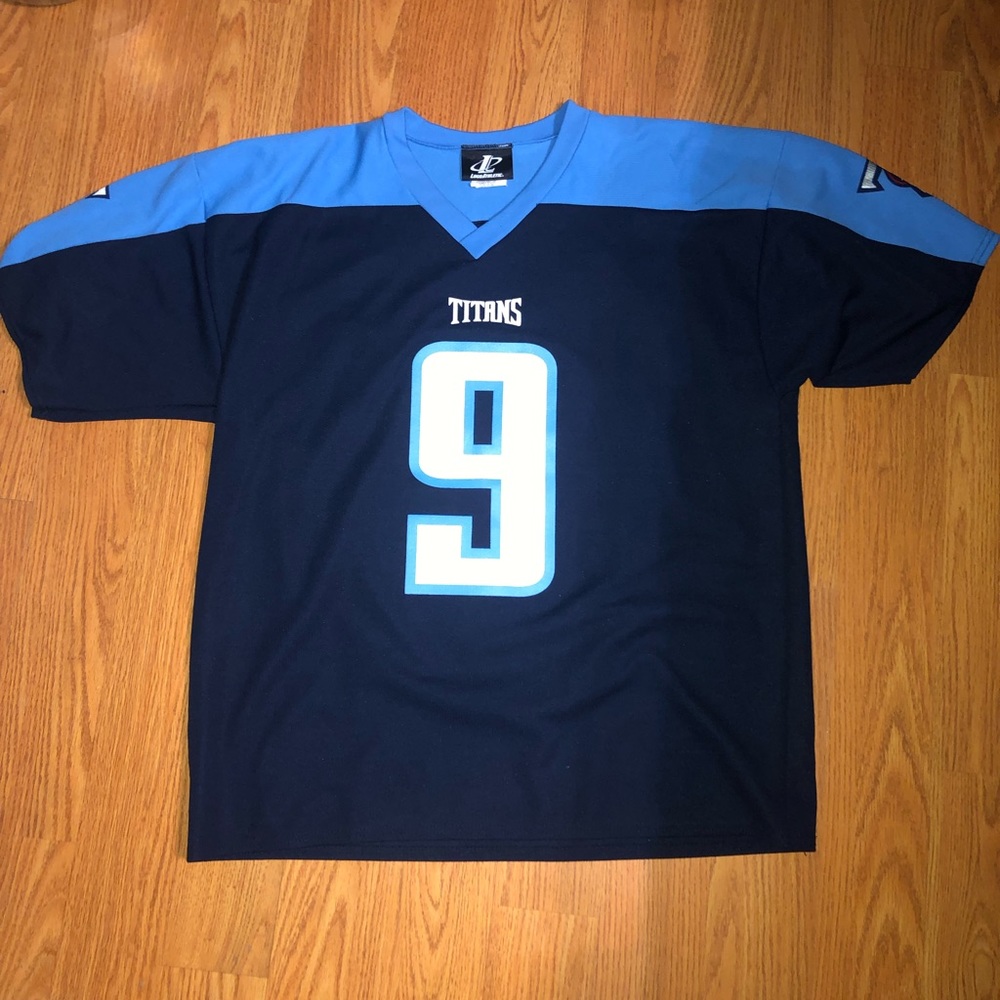 Tennessee Titans Steve McNair Jersey Logo Athletic Size Large
